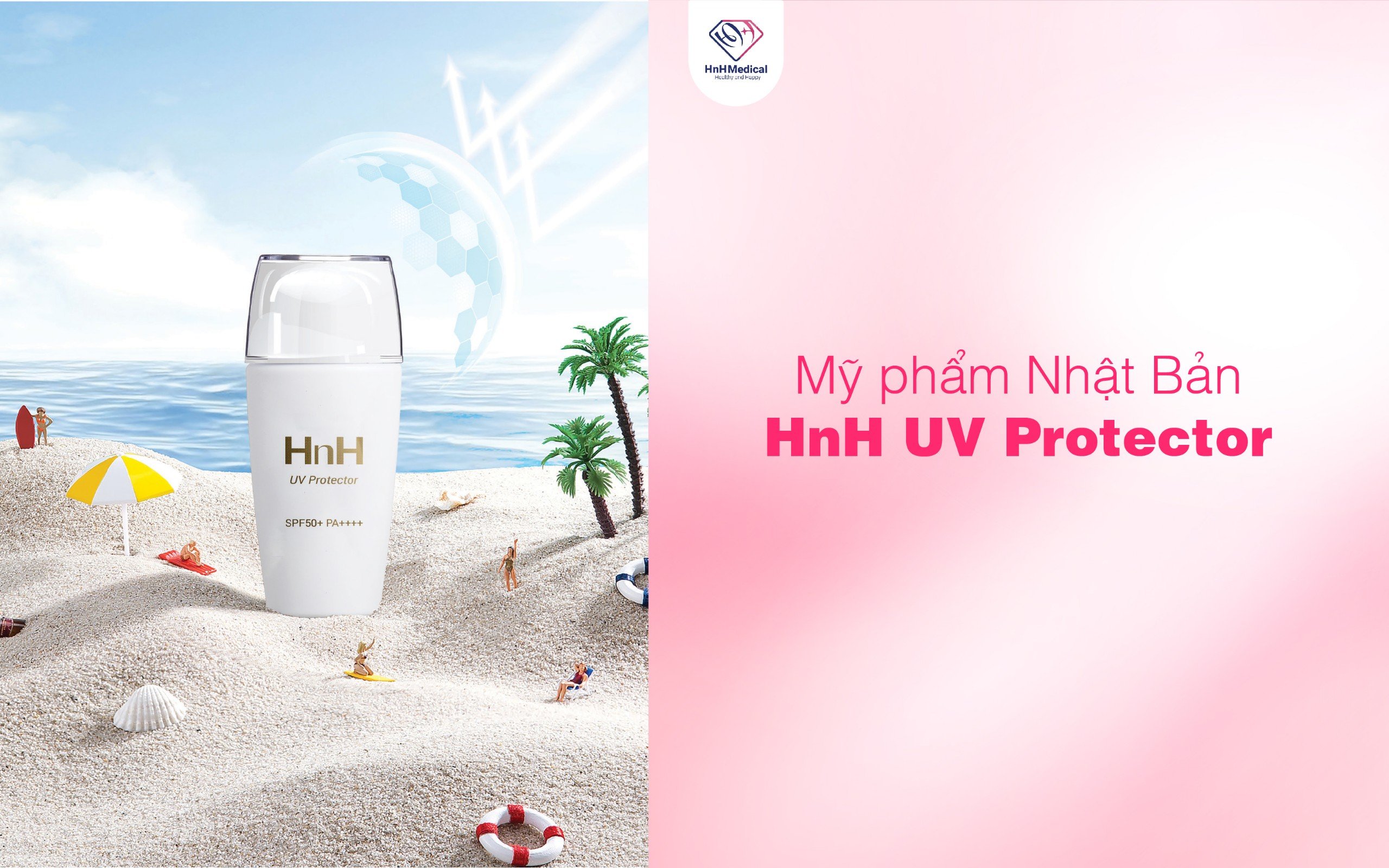 HnH UV Protector - Sữa chống nắng mỹ phẩm Nhật Bản