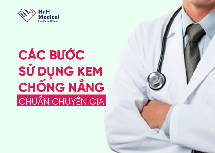 Các bước sử dụng kem chống nắng chuẩn chuyên gia