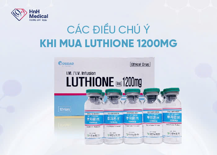 Các điều chú ý khi mua Luthione 1200mg