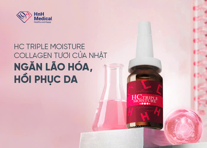 HC Triple Moisture collagen tươi của Nhật ngăn lão hóa, hồi phục da